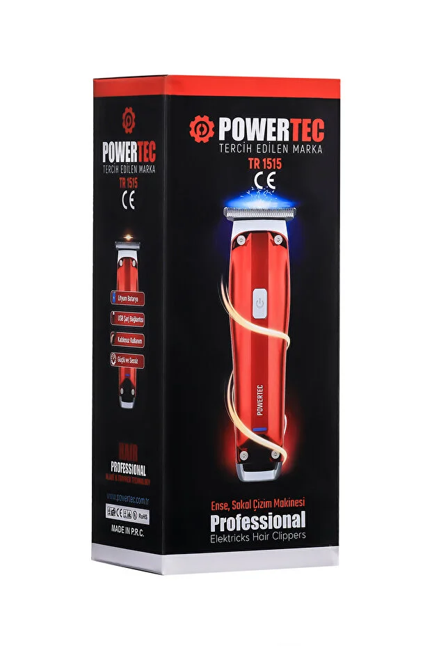 Powertec TR-1515 Lazer-Epilasyon Öncesi Tüm Vücut Tıraş Makinesi Sakal-Ense-Vücut